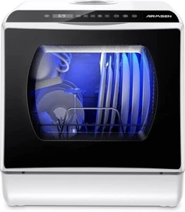 Portable Countertop Dishwashers, 5 Washing Programs Mini Dishwashers with 5 L Bu - Picture 1 of 7