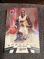 2010-11 Absolute Memorabilia Spectrum Platinum Chris Bosh Auto /10