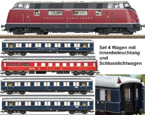 Trix 25500+23233 Locomotiva V 200 002 + Schnellzugset DB EP 3 Suono Nuovo 1:87 - Bild 1 von 11