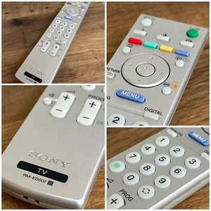 Sony RM-ED007 Remote Control - RM-ED005 RM-ED008 TV Remote KDL-40W2000 GENUINE - Picture 1 of 17