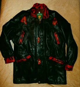 JEANS TONIC PARIS 90er Vintage PREMIUM SUPER WEICHES LAMMLEDER gefüttert Gr. L - Bild 1 von 12