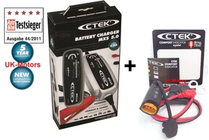 CTEK MXS5.0 Auto Batterie Ladegerät + Ladezustandsanzeige-Kabel - Bild 1 von 1