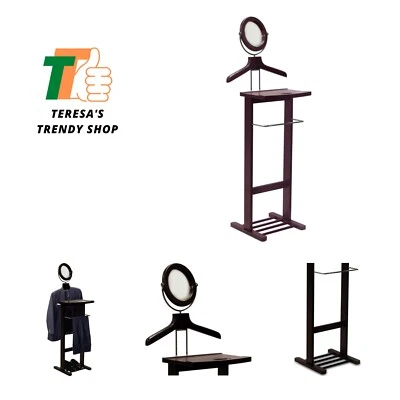 Soporte de valet Trading, Inc. Carson, marrón Foto 1 de 4