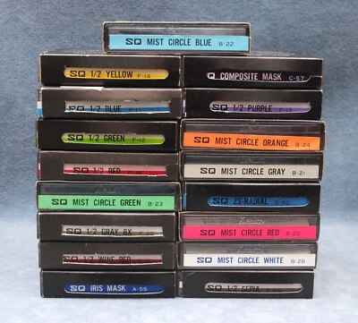 SET OF 17 KENKO 3" SQUARE SQ FILTERS IN CASES & BOXES - Image 1 of 3