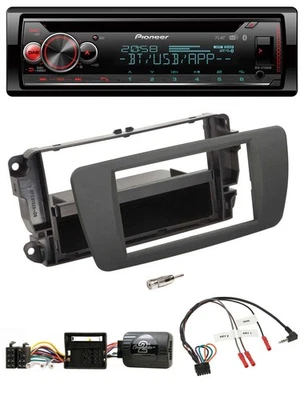 Pioneer Lenkrad DAB CD Bluetooth USB Autoradio für Seat Ibiza tuam grey - Bild 1 von 4