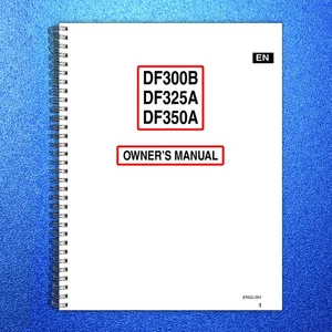 SUZUKI DF300B Motor Owners Manual - STEEL WIRE BOUND - PROTECTIVE COVERS - Picture 1 of 8