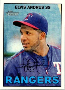 2016 Topps Heritage #387 Elvis Andrus - Picture 1 of 2