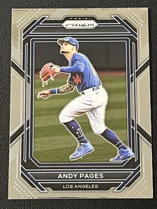 2023 Panini Prizm #157 Andy Pages Los Angeles Dodgers Baseball Card - Foto 1 di 2
