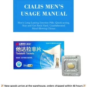 Cialis Herren Gebrauchsanweisung, langanhaltende Erektionspillen für Männer, keine Nebenwirkungen|1 Stück - Bild 1 von 2