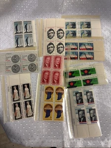 Lotto di 10 blocchi di targhette, 5 centesimi, 1963-1965 MNH - Foto 1 di 11