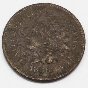 1866 Indian Head Penny schöne Münze seltenes Datum - Bild 1 von 2