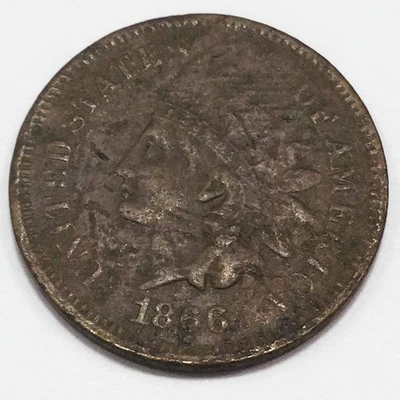 1866 Indian Head Penny Beautiful Coin Rare Date - Image 1 of 2