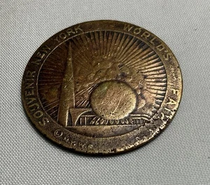 1939 New York World's Fair Rockefeller Center Art Deco Souvenir Medaille Medaille - Bild 1 von 7