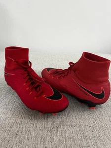 Nike Hypervenom Phelon 3 Flyknit Herren Größe 9 Fußballschuhe rot 917764 - Bild 1 von 8