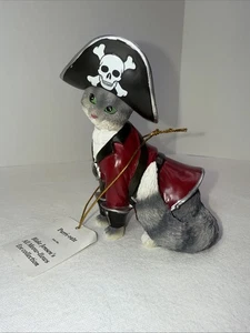 The Hamilton Collection Katze Pirat Purri-rate Blake Jensen grau gestreift Tabby - Bild 1 von 6