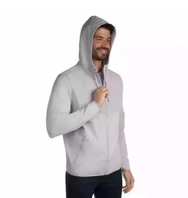 Куртка с капюшоном мужская Kirkland Signature на молнии легкая L серая - Изображение 1 из 4