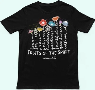 Camiseta Fruit of the Spirit Escriture, camiseta con versículo bíblico cristiano Foto 1 de 4
