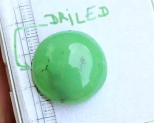Natural Green Chrysoprase Round Cabochon Loose GemStone 39.50 Cts 22.5 mm - Picture 1 of 4