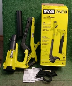 Kit combinado de recortadora de cuerdas y soplador 250CFM RYOBI 10" PCLCK201K - solo herramientas - usado - Imagen 1 de 17