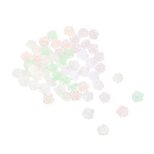 60 piezas dijes de uñas resina 3D flores adornos florales para uñas - Imagen 1 de 12