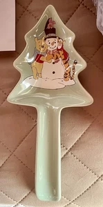 Neu Winnie Puuh Ferkel Tigger Schneemann Urlaub Weihnachten Keramik Löffel Rest - Bild 1 von 4