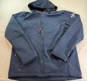 Helly Hansen Workwear Kapuzenjacke Herren XL blau Kensington Softshell Logo - Bild 1 von 8