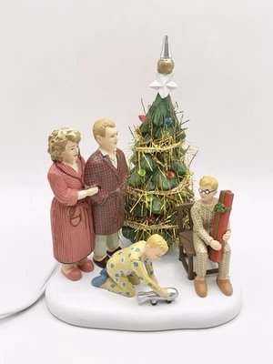 DEPARTMENT 56 Dept 56 A Christmas Story The Family Opens Their Gifts Light Up Figurine 6015617