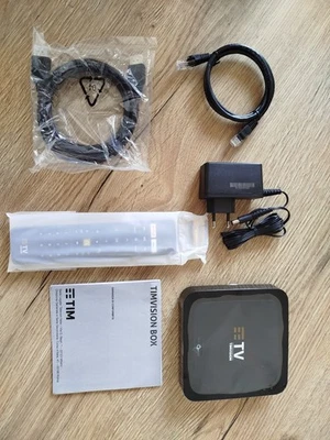 TIM VISION DECODER BOX 4K DIGITALE TERRESTRE DVB-T2 ANDROID TELECOMANDO TV CASA - Immagine 1 di 3