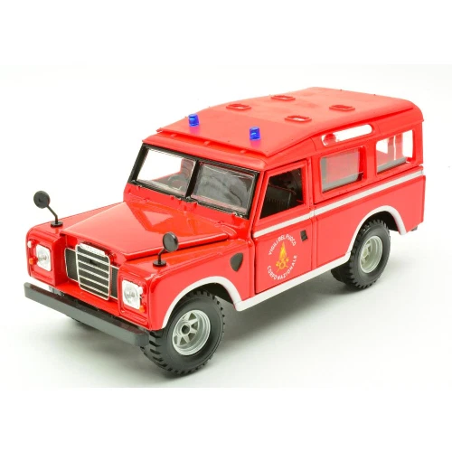 LAND ROVER SERIES II VIGILI DEL FUOCO 1 24 Burago Pompieri Modellino Nuovo