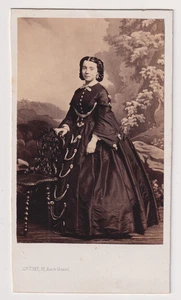 CDV Levitsky à Paris - Jolie Noble Dame à identifier - Vintage print c.1860 - Picture 1 of 1