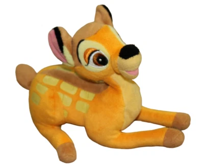Disney Bambi Deer Plush Stuffed Animal Toy Laying Vintage HK Spinners 9.5" FLAW — 第 1/4 张图片