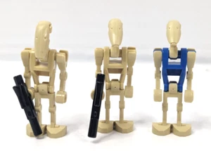 LEGO Star Wars Minifigure Lot of 3 Battle Droids with 2 Blasters - Picture 1 of 5