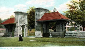 Mobile AL Alabama Convent Gate Postkarte - Bild 1 von 3