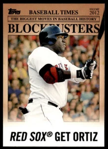 2012 Topps Update David Ortiz #BB-20 Blockbusters Boston Red Sox - Picture 1 of 2
