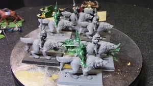 (WM) 28mm Games Workshop Warhammer Classic Goblin Wolf Riders - Imagen 1 de 14