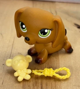 LPS Authentic Littlest Petshop #139 cane Teckel lentiggini bassotto con accessori - Foto 1 di 6