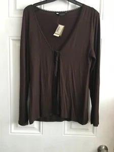 BNWT La Senza Beautiful Women Top Brown Lingerie 12 UK 40 EU - Picture 1 of 6