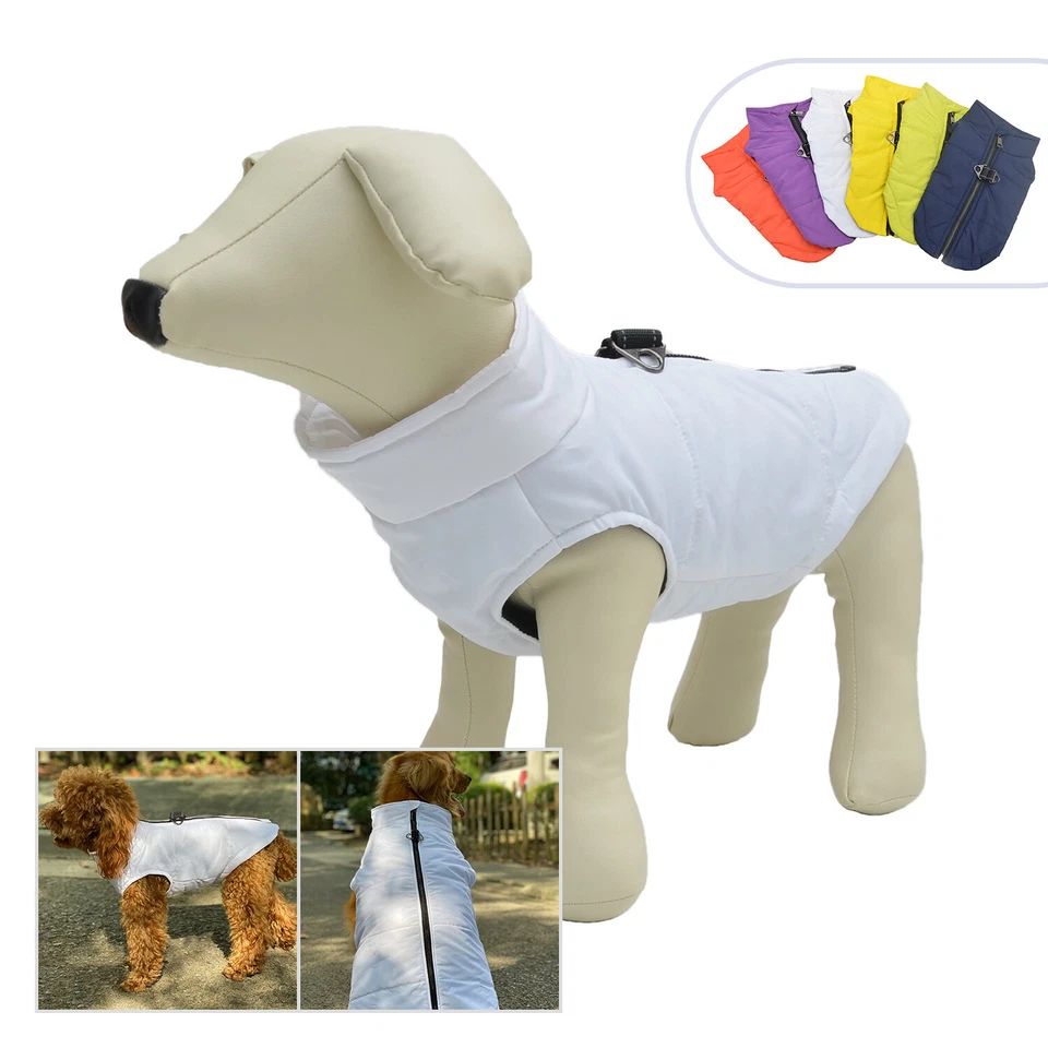 Dog Winter Vest with Cotton Lining, Waterproof Warm Dog Coat Windproof Clothing - Image 1 of 4
