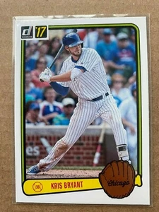 KRIS BRYANT - 2017 Donruss Retro 1983 Magenta Pink Back #RV-5 CHICAGO CUBS - Picture 1 of 2