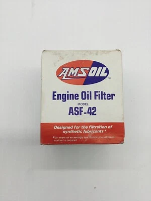 Antiguo filtro de aceite de motor Amsoil Asf-42 Foto 1 de 4