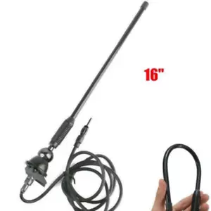Auto Universal AM/FM Radio Antenne verstärkte Antenne 16" Dach montiert drehbare Basis - Bild 1 von 17