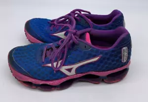 Mizuno Women's Size W6 Wave Prophecy 4 Athletic Running Shoes Blue Pink Purple - Picture 1 of 6