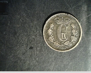 1868 Denmark, 1/2 Skilling, High Grade BronzeCoin (Den-8) - Picture 1 of 2