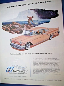 Pubblicità climatizzatore auto Olds Oldsmobile Ninety-Eight 98 hrdtp lrg-mag 1957 rosa - Foto 1 di 1