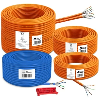 Cat7 / Cat8 Netzwerkkabel Verlegekabel Simplex Duplex Kabel 25 50 100 200 300 - Bild 1 von 4