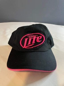 infinity headwear black and pink miller lite Adjustable baseball cap  - Picture 1 of 3