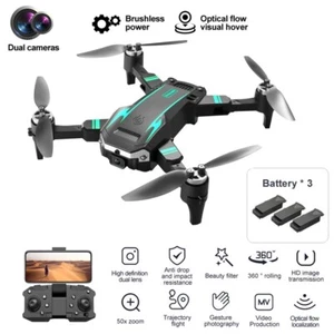 S6 PRO Mini RC Drone HD Dual- Camera Brushless 360° Flips Foldable Quadcopter - Picture 1 of 14