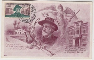 ITALY TRIESTE 1951 *GIVSEPPE VERDI* official illustrated maxi card FDC - Picture 1 of 3