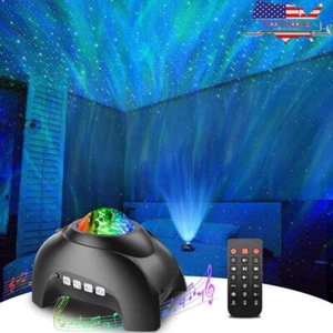 Galaxy Projector LED Night Light W/ White Noise Timer Bluetooth Remote Control - Picture 1 of 8