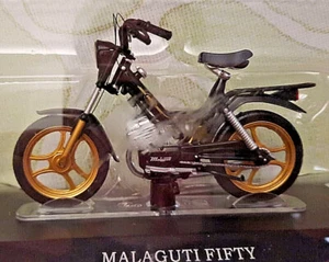 Malaguti Fifty Negro - Escala 1:18 Die Cast - Leoni - Nueva - Picture 1 of 2